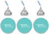 Fully Personalized Chocolate Drop Label Stickers Fits Hershey's Kisses-Set of 216-Andaz Press-
