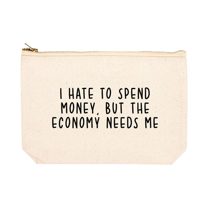 Funny Cosmetic Bag with Zipper Makeup Pouch, Design 2-Set of 1-Andaz Press-I Got 99 Hair Grips But I Can't Find 1-