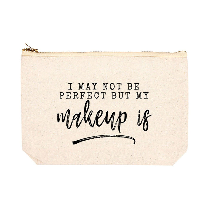 Funny Cosmetic Bag with Zipper Makeup Pouch, Design 2-Set of 1-Andaz Press-I Got 99 Hair Grips But I Can't Find 1-