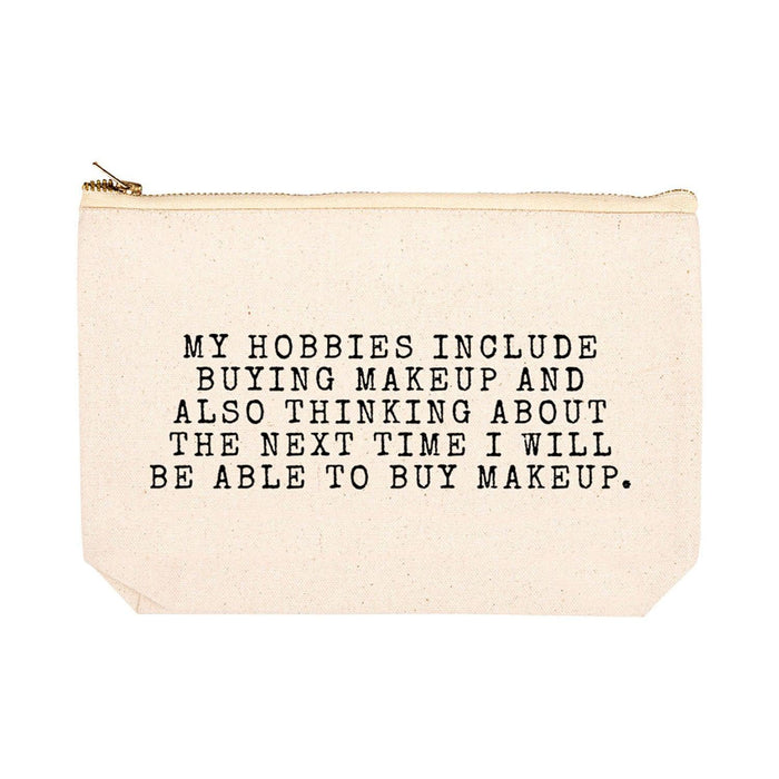 Funny Cosmetic Bag with Zipper Makeup Pouch, Design 2-Set of 1-Andaz Press-I Got 99 Hair Grips But I Can't Find 1-