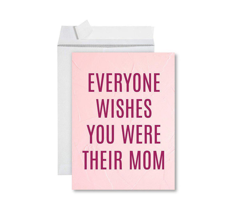 Funny Cute Mother's Day Jumbo Card With Envelope-Set of 1-Andaz Press-I Woof You-