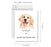 Funny Cute Mother's Day Jumbo Card With Envelope-Set of 1-Andaz Press-I Woof You-