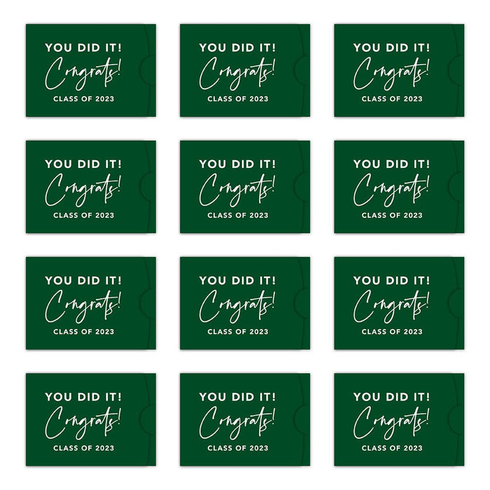 Funny Graduation Gift Card Holders, Assorted Gift Card Sleeves, Set of 12-Set of 12-Andaz Press-The Tassel Was Worth the Hassle-