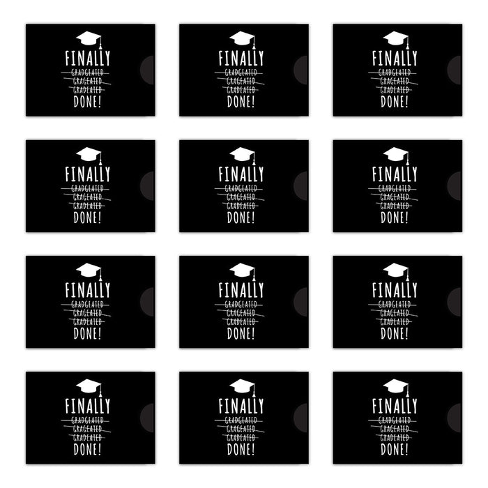 Funny Graduation Gift Card Holders, Assorted Gift Card Sleeves, Set of 12-Set of 12-Andaz Press-The Tassel Was Worth the Hassle-