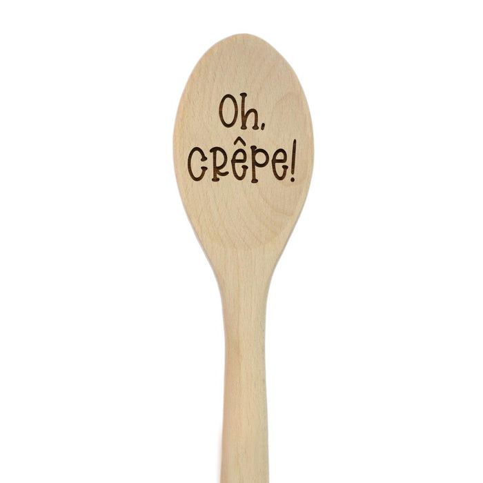 Funny Kitchen Mixing Spoon Engraved Wood Collection-Set of 1-Andaz Press-Bakers-