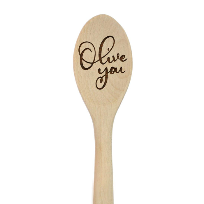 Funny Kitchen Mixing Spoon Engraved Wood Collection-Set of 1-Andaz Press-Bakers-