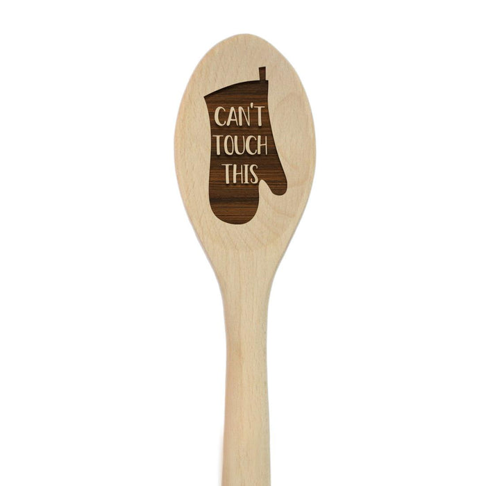 Funny Kitchen Mixing Spoon Engraved Wood Collection-Set of 1-Andaz Press-Bakers-