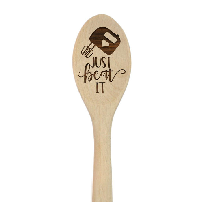 Funny Kitchen Mixing Spoon Engraved Wood Collection-Set of 1-Andaz Press-Bakers-