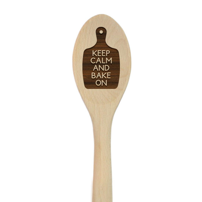 Funny Kitchen Mixing Spoon Engraved Wood Collection-Set of 1-Andaz Press-Bakers-