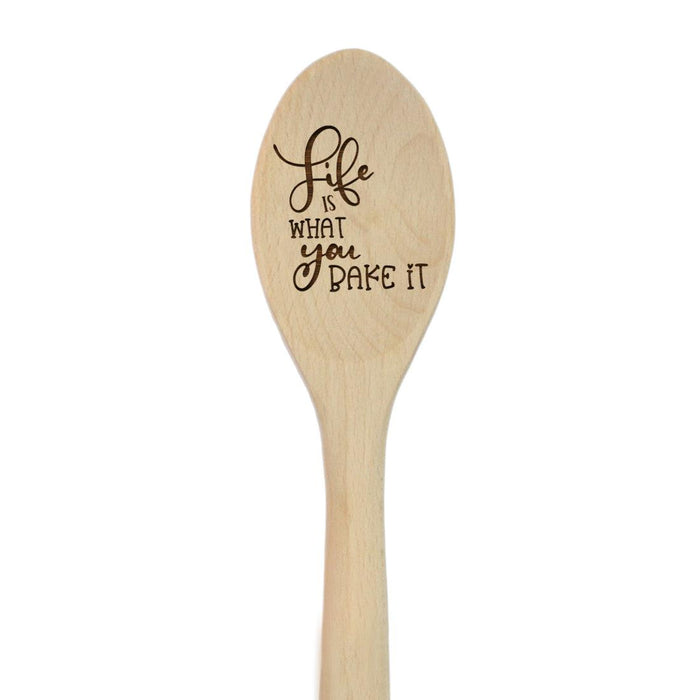 Funny Kitchen Mixing Spoon Engraved Wood Collection-Set of 1-Andaz Press-Bakers-