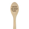 Funny Kitchen Mixing Spoon Engraved Wood Collection-Set of 1-Andaz Press-Bakers-