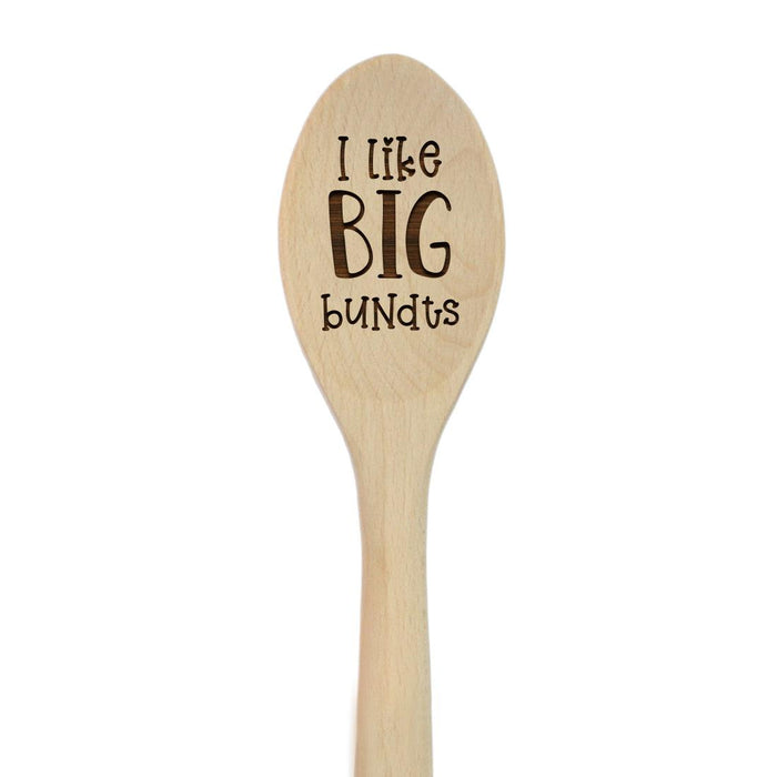 Funny Kitchen Mixing Spoon Engraved Wood Collection-Set of 1-Andaz Press-Big Bundts-