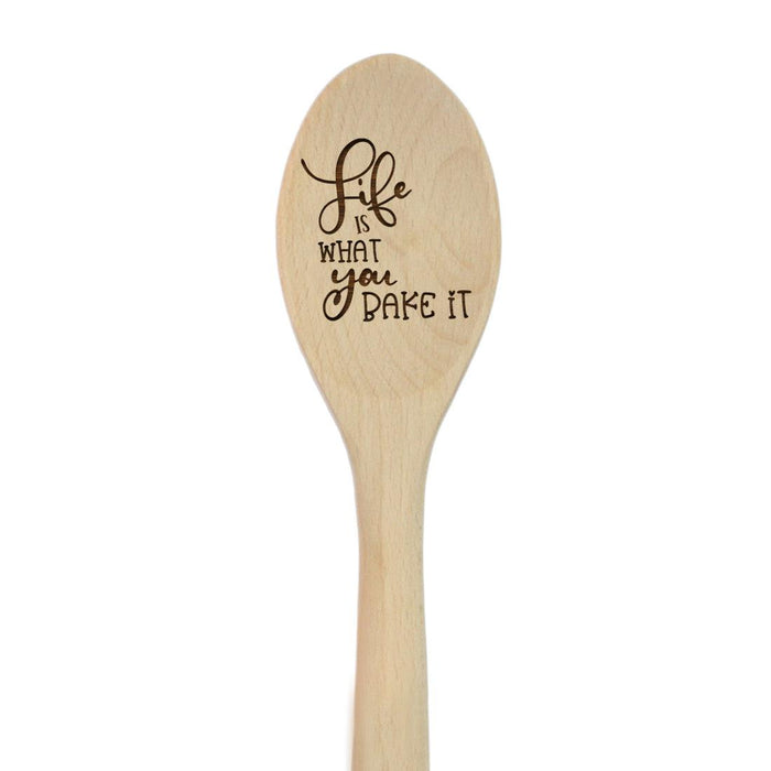 Funny Kitchen Mixing Spoon Engraved Wood Collection-Set of 1-Andaz Press-Life-