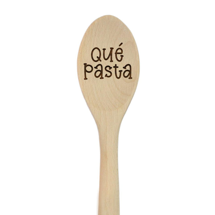 Funny Kitchen Mixing Spoon Engraved Wood Collection-Set of 1-Andaz Press-Pasta-