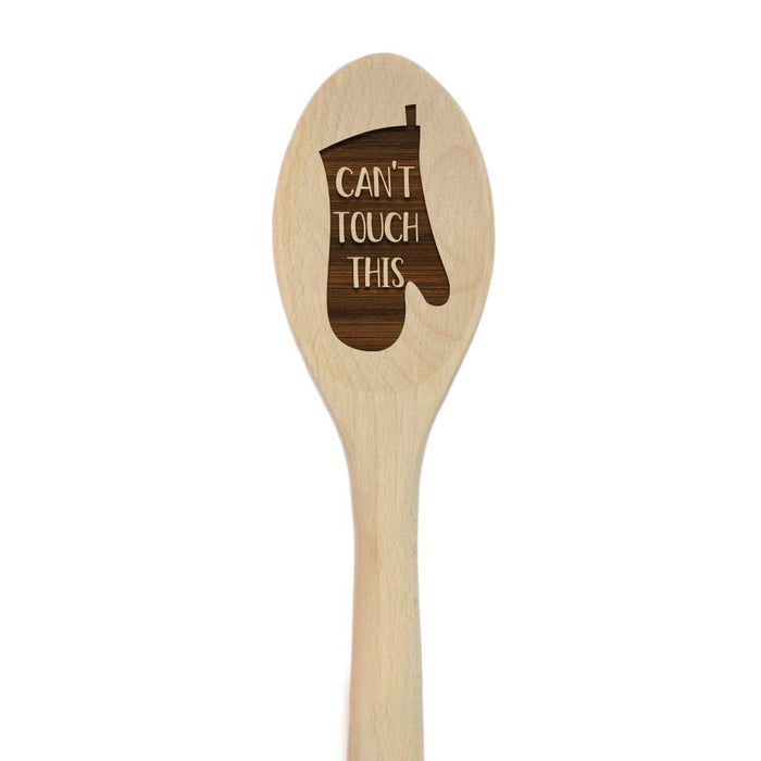 Funny Kitchen Mixing Spoon Engraved Wood Collection-Set of 1-Andaz Press-Touch-