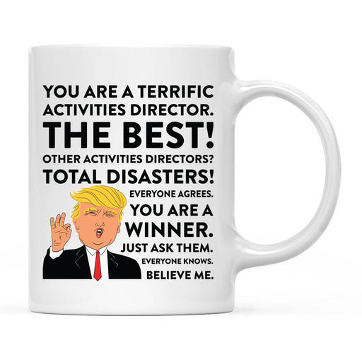 Funny Trump Coffee Mug – Gag Gift with Box, 50 Designs for Christmas, Birthday, Graduation-Set of 1-Andaz Press-4-H Advisor-