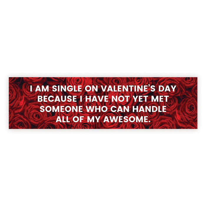 Galentine's Day Decorations Banner | Funny & Sarcastic Anti-Valentine's Day Decor, Set of 1-Set of 1-Andaz Press-If I Had Feelings-