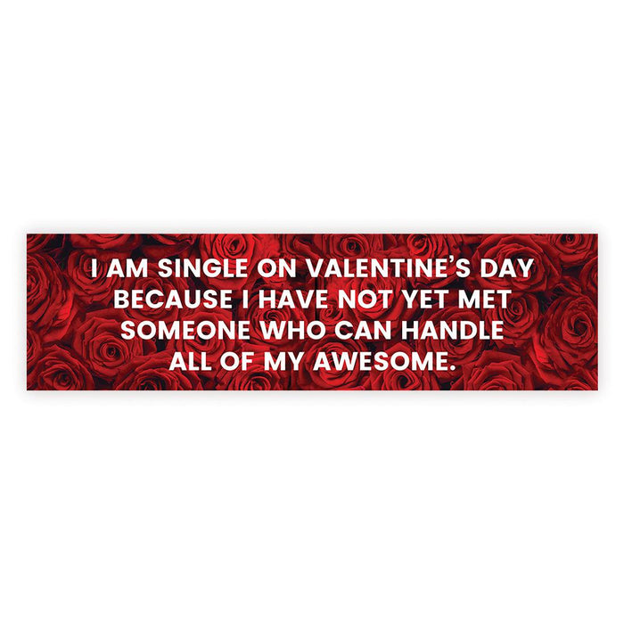 Galentine's Day Decorations Banner | Funny & Sarcastic Anti-Valentine's Day Decor, Set of 1-Set of 1-Andaz Press-All Of My Awesome-