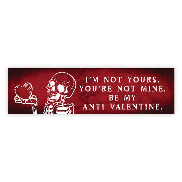 Galentine's Day Decorations Banner | Funny & Sarcastic Anti-Valentine's Day Decor, Set of 1-Set of 1-Andaz Press-Be My Anti Valentine-