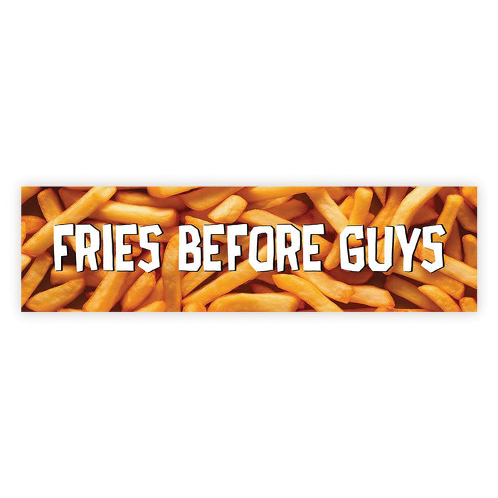 Galentine's Day Decorations Banner | Funny & Sarcastic Anti-Valentine's Day Decor, Set of 1-Set of 1-Andaz Press-Fries Before Guys-