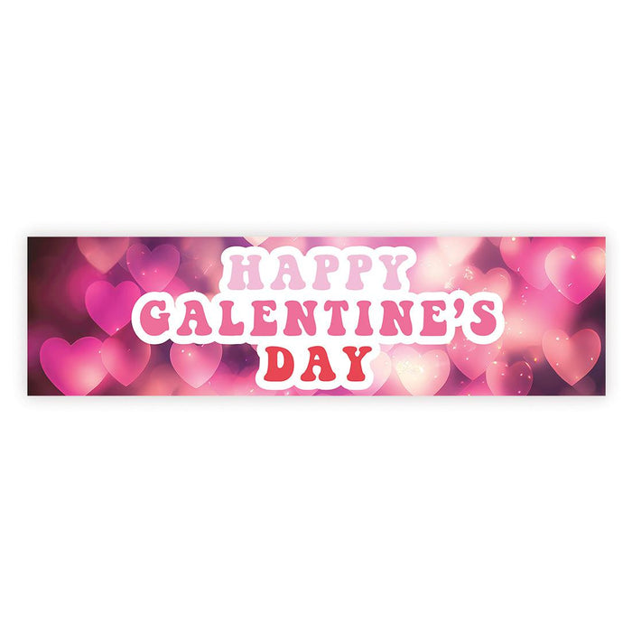 Galentine's Day Decorations Banner | Funny & Sarcastic Anti-Valentine's Day Decor, Set of 1-Set of 1-Andaz Press-Happy Galentine's Day-