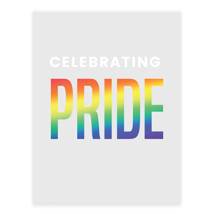 Gay Pride Window Decals: Waterproof Vinyl for Glass & Walls, Everyone Welcome, Set of 2-Set of 2-Andaz Press-Progress Pride Flag-