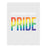 Gay Pride Window Decals: Waterproof Vinyl for Glass & Walls, Everyone Welcome, Set of 2-Set of 2-Andaz Press-Celebrating Pride Clear-