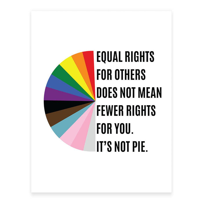 Gay Pride Window Decals: Waterproof Vinyl for Glass & Walls, Everyone Welcome, Set of 2-Set of 2-Andaz Press-Equal Rights White Background-