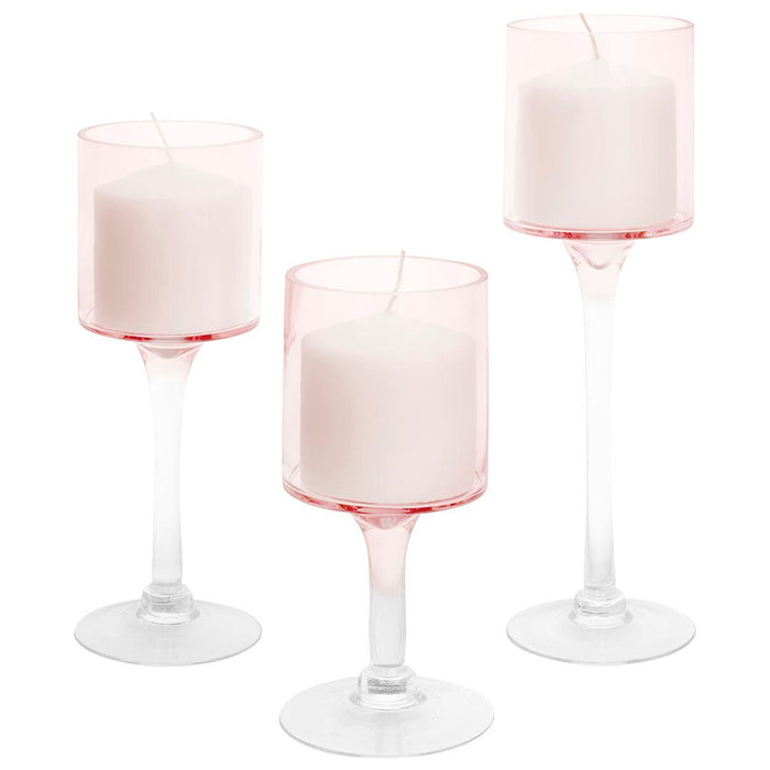 Glass Floating Candle Vases-Set of 3-Koyal Wholesale-Clear-