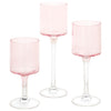 Glass Floating Candle Vases-Set of 3-Koyal Wholesale-Blush Pink-SET OF 1 (3PC)-