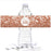 Glitzy Faux Rose Gold Glitter Water Bottle Sticker Labels Cheers-Set of 20-Andaz Press-1.0-