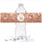 Glitzy Faux Rose Gold Glitter Water Bottle Sticker Labels Cheers-Set of 20-Andaz Press-1.0-