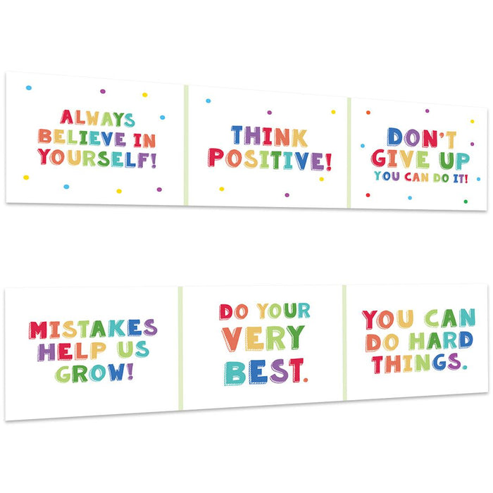 Growth Mindset Classroom Banner Poster Signs for Teachers, Set of 2-Set of 2-Andaz Press-Motivational Posters-