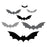 Halloween Bat Stickers, Waterproof Vinyl Decor for Walls & DIY, Set of 180-set of 180-Andaz Press-Black, Pink, Light Pink Bats-
