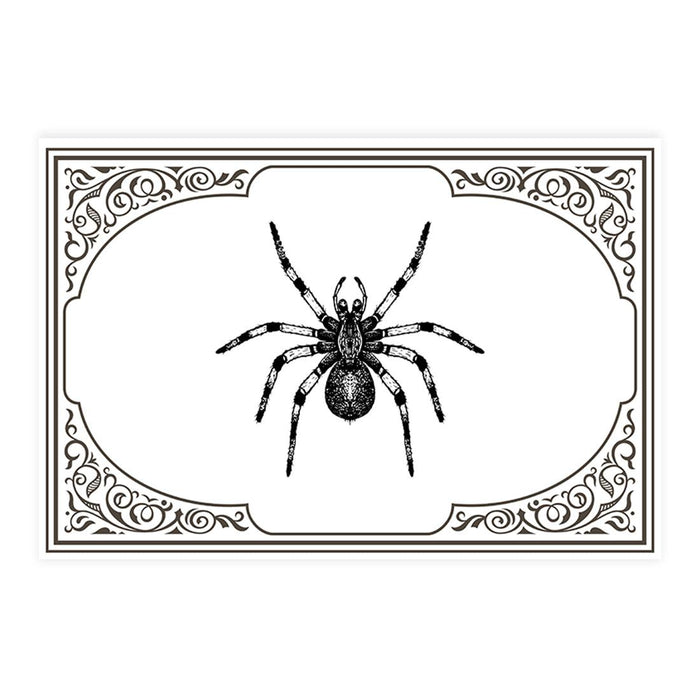 Halloween Disposable Cardstock Paper Placemats for Dining and Decor, Set of 8-Set of 8-Andaz Press-Arachnid Opulence-