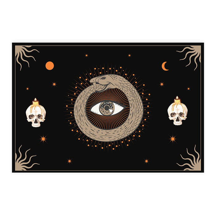Halloween Disposable Cardstock Paper Placemats for Dining and Decor, Set of 8-Set of 8-Andaz Press-Lunar Serpent-