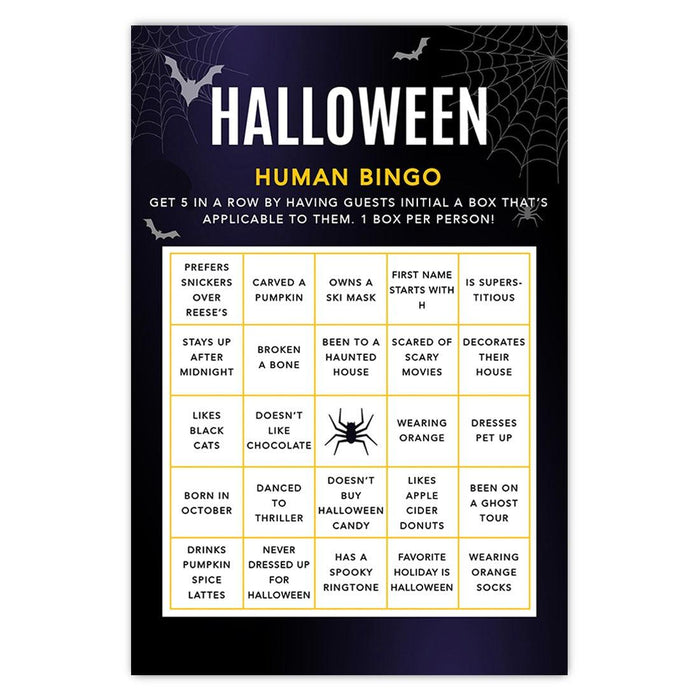 Halloween Party Game Cards for Fun Activities, Set of 24-Set of 24-Andaz Press-Illuminated Haunted House What's in Your Purse-
