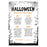 Halloween Party Game Cards for Fun Activities, Set of 24-Set of 24-Andaz Press-Illuminated Haunted House What's in Your Purse-