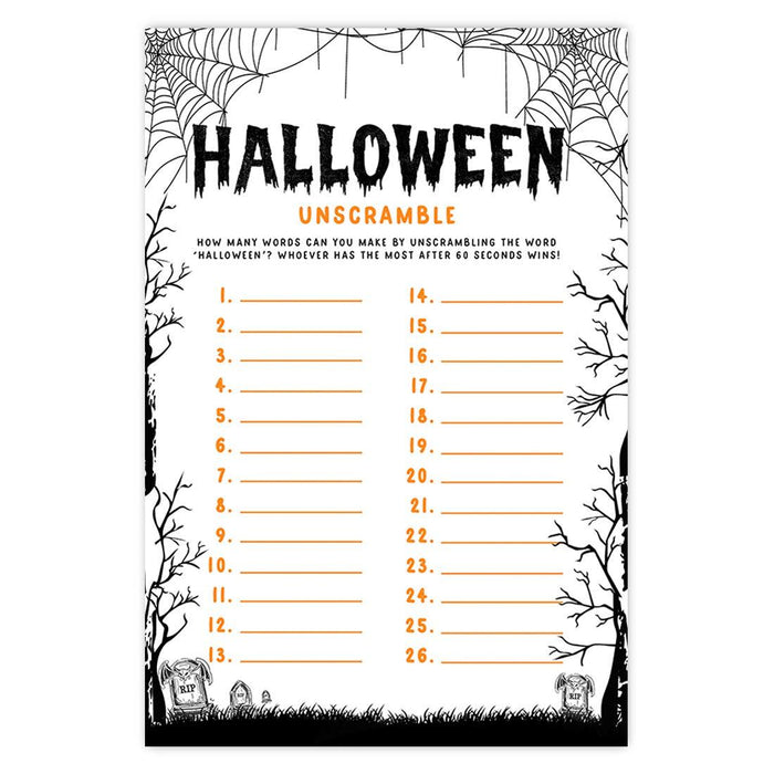 Halloween Party Game Cards for Fun Activities, Set of 24-Set of 24-Andaz Press-Illuminated Haunted House What's in Your Purse-