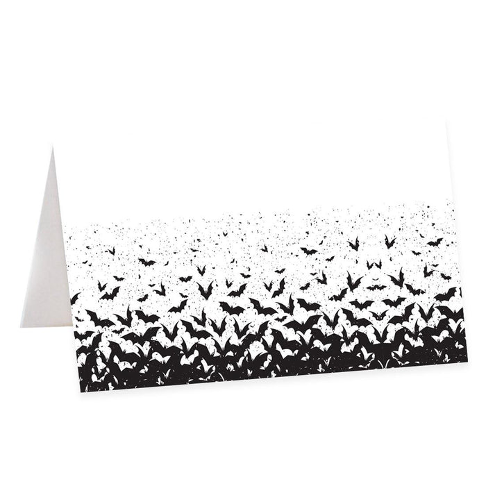 Halloween Table Tent Place Cards for Table Setting, Set of 24-Set of 24-Andaz Press-Bats in Flight-