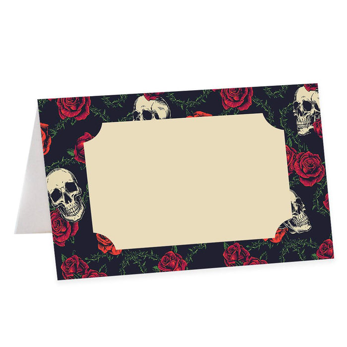 Halloween Table Tent Place Cards for Table Setting, Set of 24-Set of 24-Andaz Press-Day of The Dead-