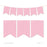 Hanging Pennant Banner Party Garland Decor-Set of 21-Andaz Press-Blush Pink-
