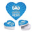 Happy Father's Day Heart Shaped Box with Lid, Reusable Heart Box, Set of 1-Set of 1-Andaz Press-Dad, You're A Classic-