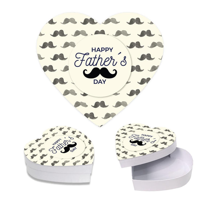 Happy Father's Day Heart Shaped Box with Lid, Reusable Heart Box, Set of 1-Set of 1-Andaz Press-Dad, You're A Classic-