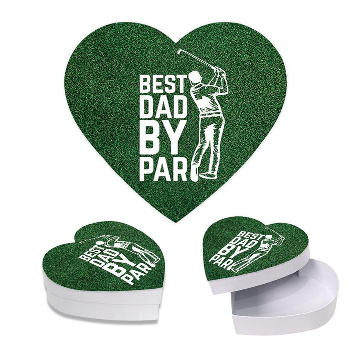 Happy Father's Day Heart Shaped Box with Lid, Reusable Heart Box, Set of 1-Set of 1-Andaz Press-Dad, You're A Classic-