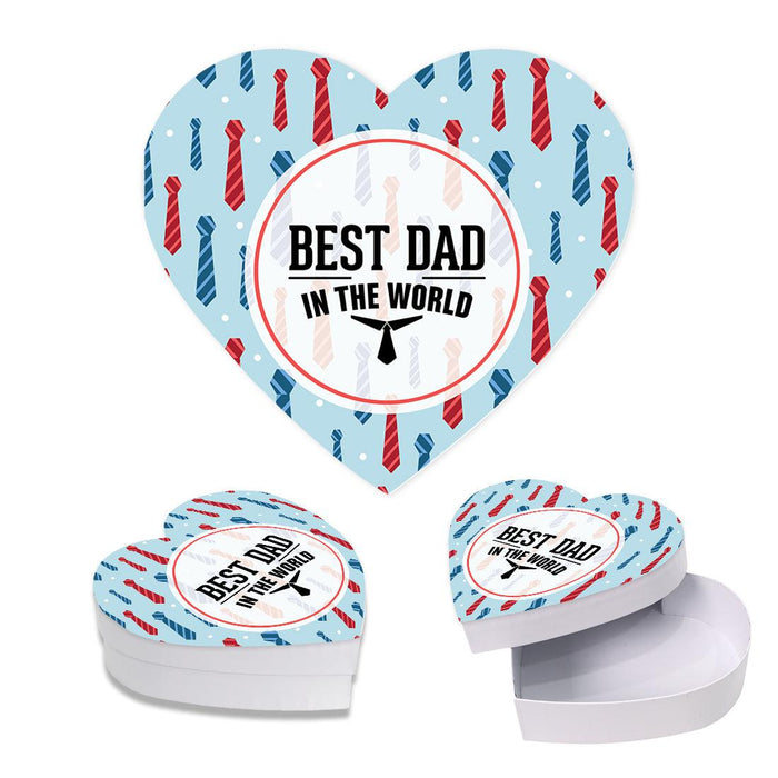 Happy Father's Day Heart Shaped Box with Lid, Reusable Heart Box, Set of 1-Set of 1-Andaz Press-Dad, You're A Classic-