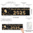 Happy New Year Banner 2025 in Spanish for Decor, 47" x 13", Set of 1-Set of 1-Andaz Press-Champage Glasses Design-