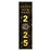 Happy New Year Banner Backdrop 2025 for Decor, 47" x 13", Set of 1-Set of 1-Andaz Press-Black & Gold Confetti Glitter-