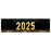 Happy New Year Banner Backdrop 2025 for Decor, 47" x 13", Set of 1-Set of 1-Andaz Press-Black & Gold Confetti Glitter-