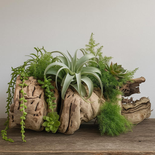 Hollow Grapewood Branch Centerpiece Vase-Set of 1-Koyal Wholesale-10"-